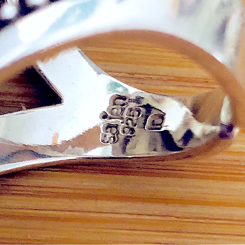 $67 Sajen Designer Estate Ring Sterling Silver Open Shank Marked SAJEN 925 ID - Picture 2 of 12